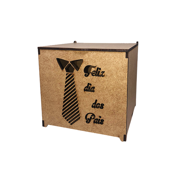 Caixinha para Caneca de MDF " Feliz dia dos Pais"