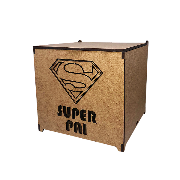 Caixinha para Caneca de MDF " Super Pai"
