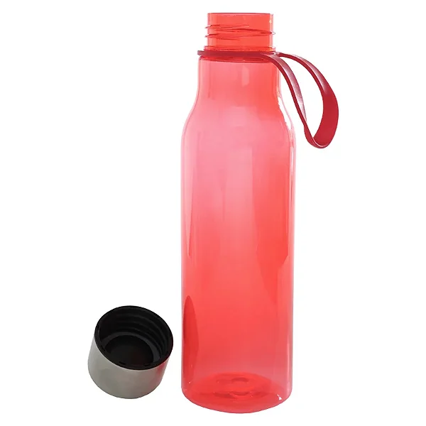 Garrafa Plástica Tritan Com Tampa Inox 600ml