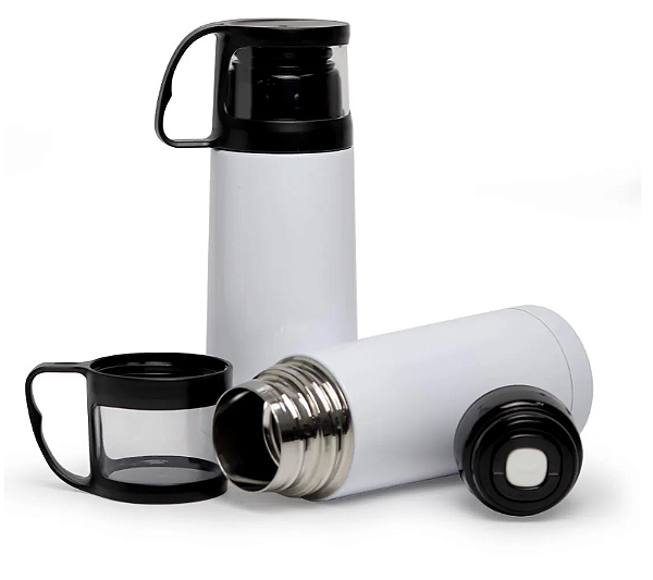 GARRAFA TÉRMICA PARA SUBLIMAÇÃO - INOX COM TAMPA - 300 ML