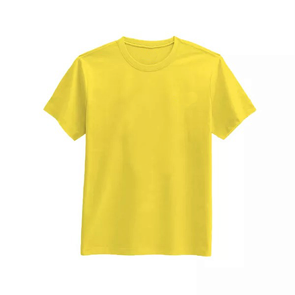 Camiseta de Algodão Amarela P ao GG (P/ Sublimação)