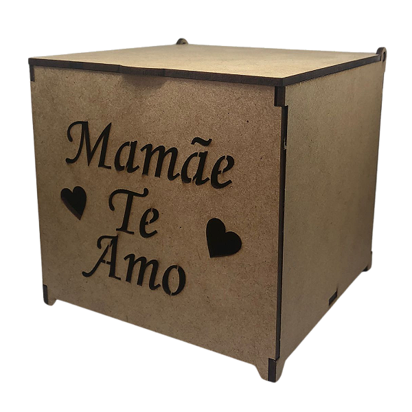 Caixinha para Caneca de MDF "Mamãe te amo mãe "