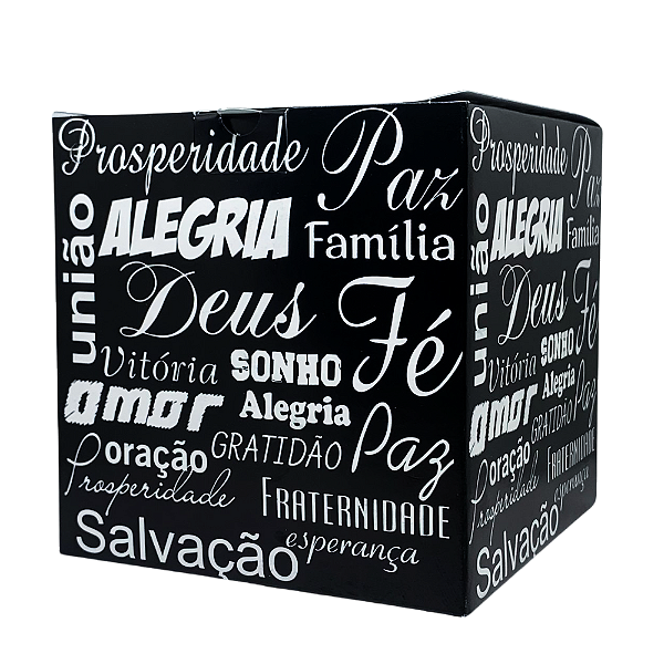 Caixinha de Caneca "Frases prosperidade" Pct c/ 6 Unidades