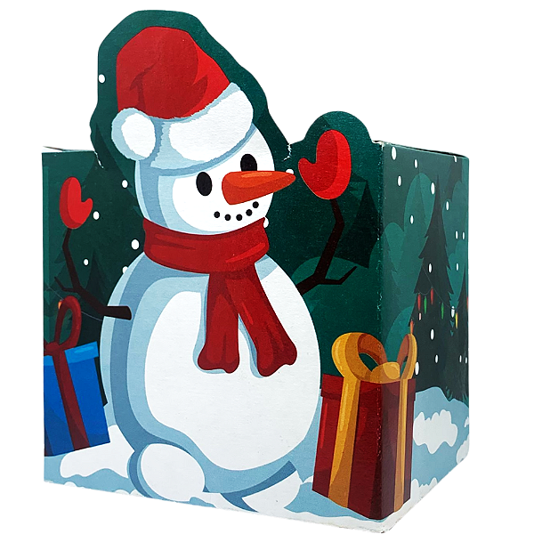 Caixinha de Caneca "Boneco de Gelo Natal" Pct c/ 12 Unidadess