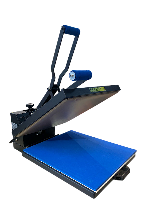 Prensa Térmica Manual MUNDI 50x40cm com Gaveta – Preta e Azul