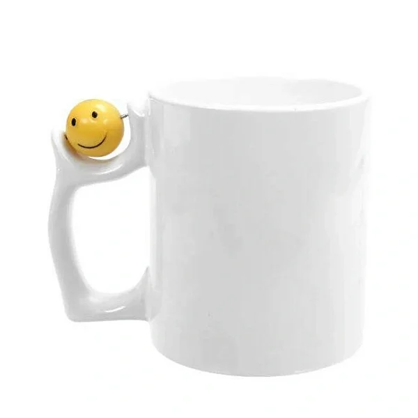 Caneca para Sublimação com Pingente de Smile 325ml