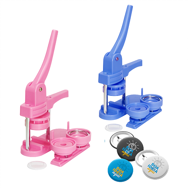 Kit Máquina de Bottons 7 cm com 100 Peças – completo + base