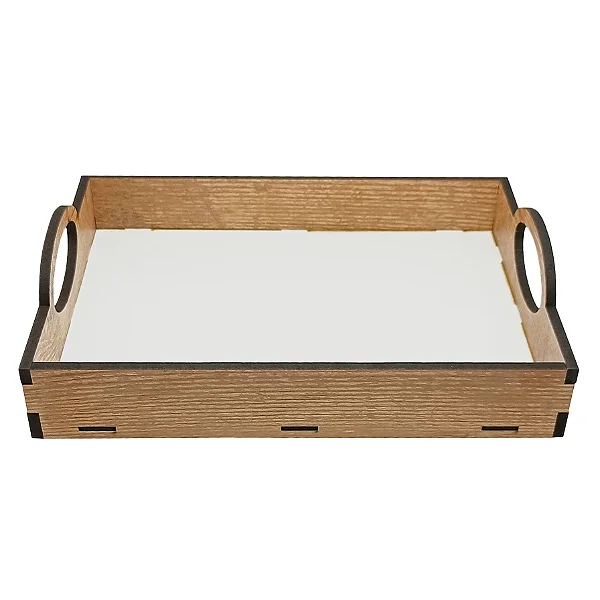 Bandeja Café da Manhã MDF Resinado Para Sublimação | 21×29cm