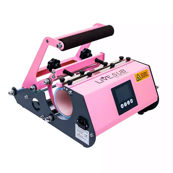 Prensa Cilíndrica Térmica Dupla Elite LIVE Estampe Duas ao Mesmo Tempo