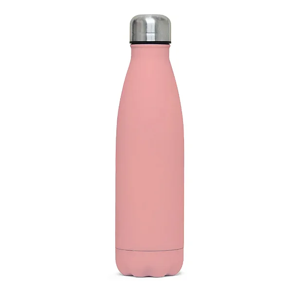 Garrafa Cola Colorida Rosa Fosca para Sublimação | 500ml
