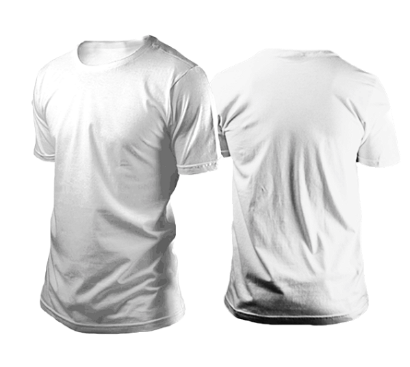 Camiseta de Algodão Branca Unissex P ao G4