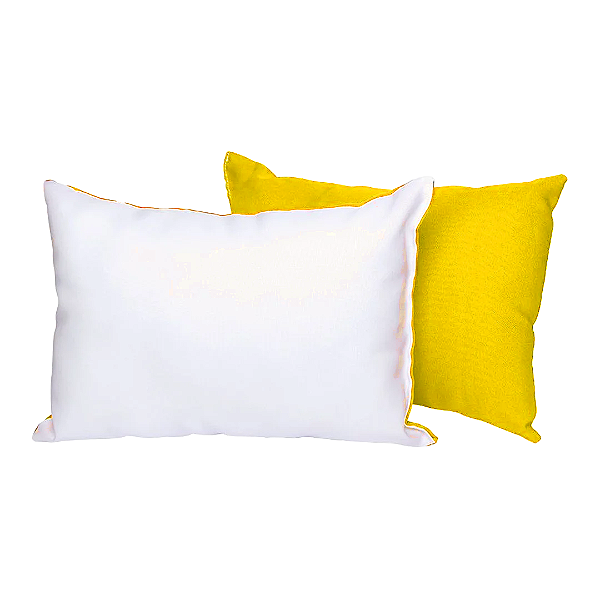 Almofada 20x30 cm com Enchimento Amarelo para Sublimação