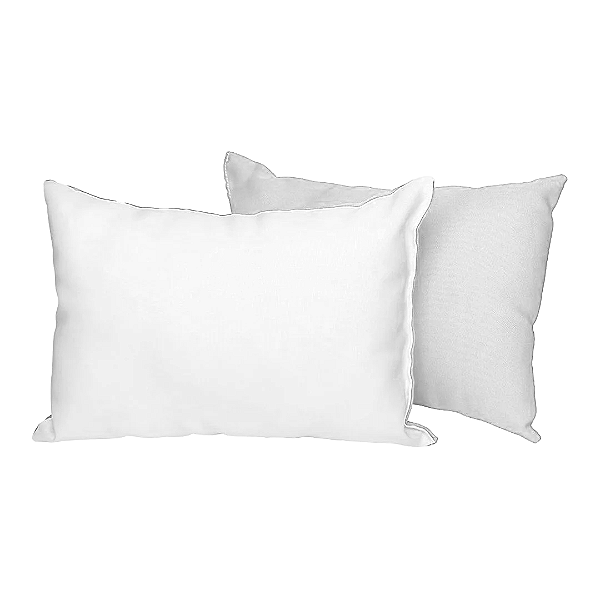 Almofada 20x30 cm com Enchimento Branca para Sublimação