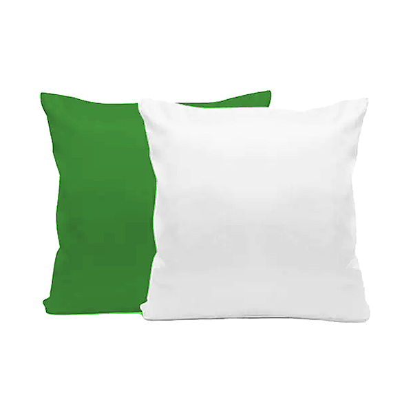 Almofada Verde com Enchimento 40x40cm para Sublimação