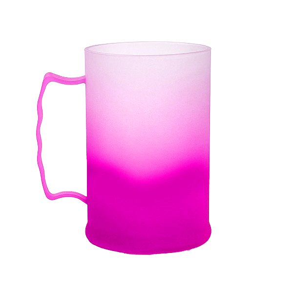 Caneca de Chopp Degradê Rosa | 500ml