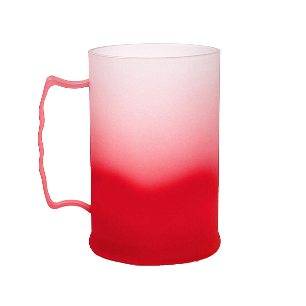 Caneca de Chopp Degradê Vermelho | 500ml