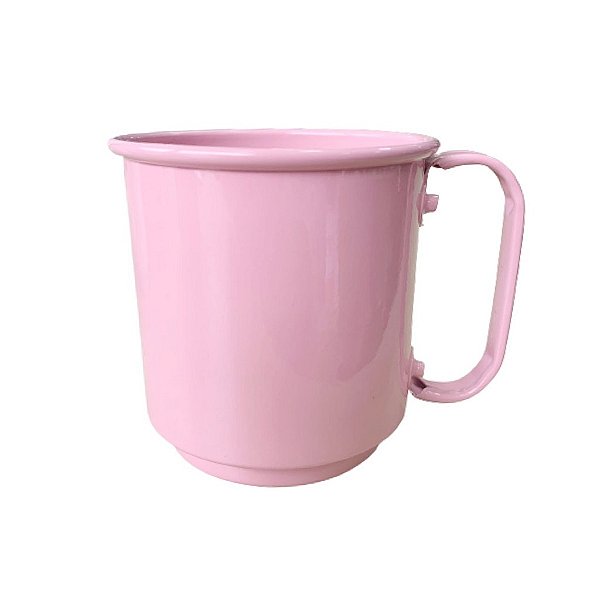Caneca de Alumínio Rosa Para Sublimação | 400 ml