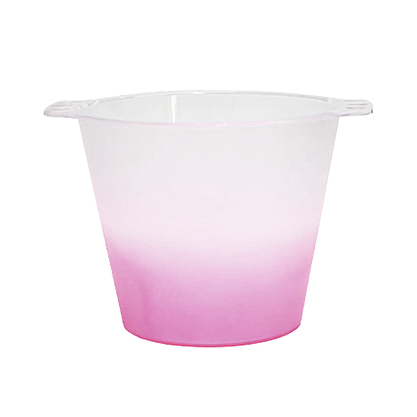 Balde de Gelo Jateado Degradê Rosa | 5L