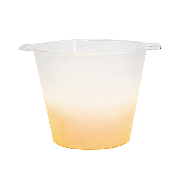 Balde de Gelo Jateado Degradê Laranja Neon| 5L
