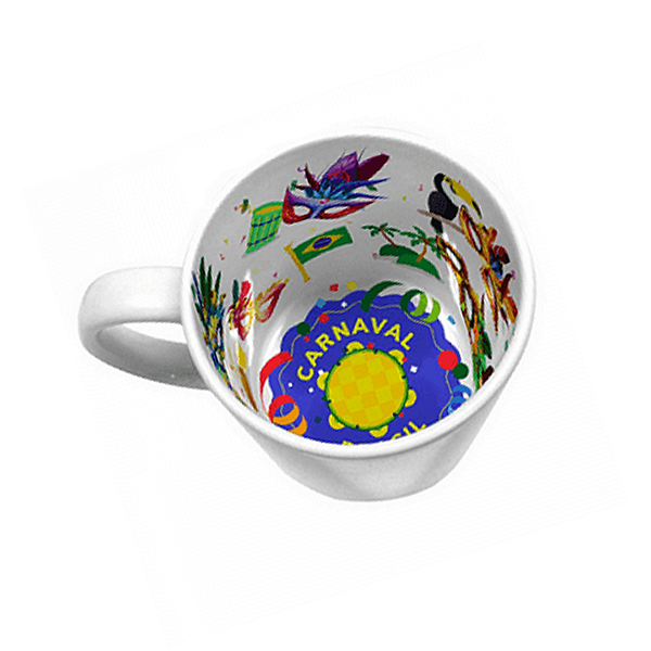 Caneca interior Temático/Estampado Carnaval | 325ml