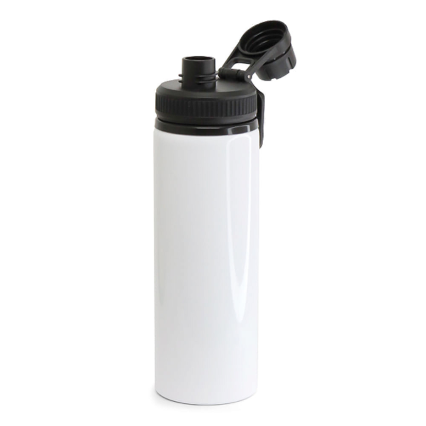 Garrafa de Alumínio Branca Bico Rosca 750ml | Para Sublimação