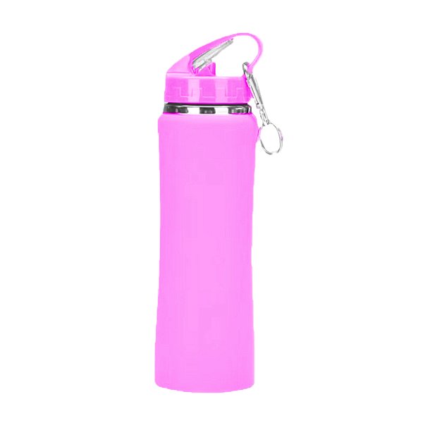 Garrafa Térmica 600ml Inox Sport Fosca Rosa | Para DTF UV ou Gravação a Laser