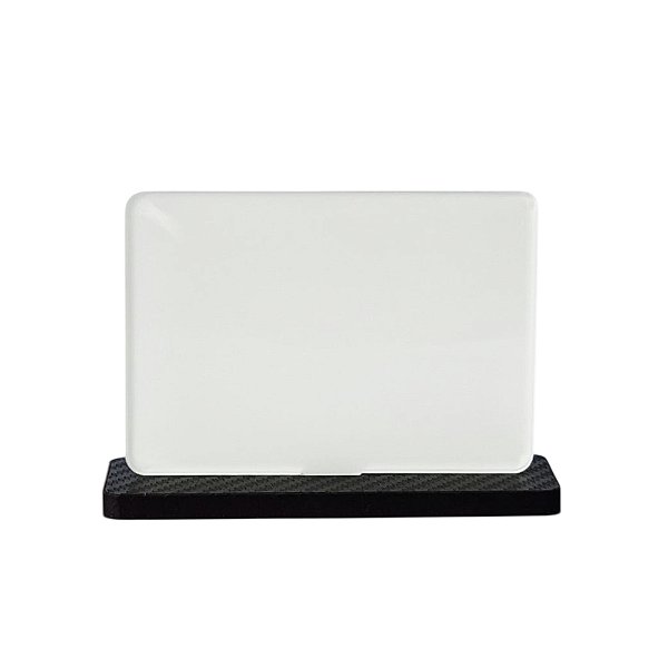 Placa Acrílica Vertical 10x7cm | Acrílico Retroverso - Base de MDF