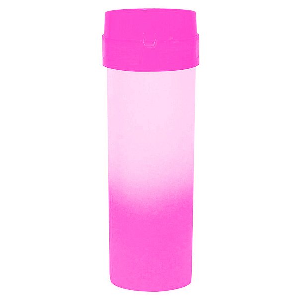 Garrafa Bio Baby Degradê Rosa | Ideal para Personalização - 350 ml