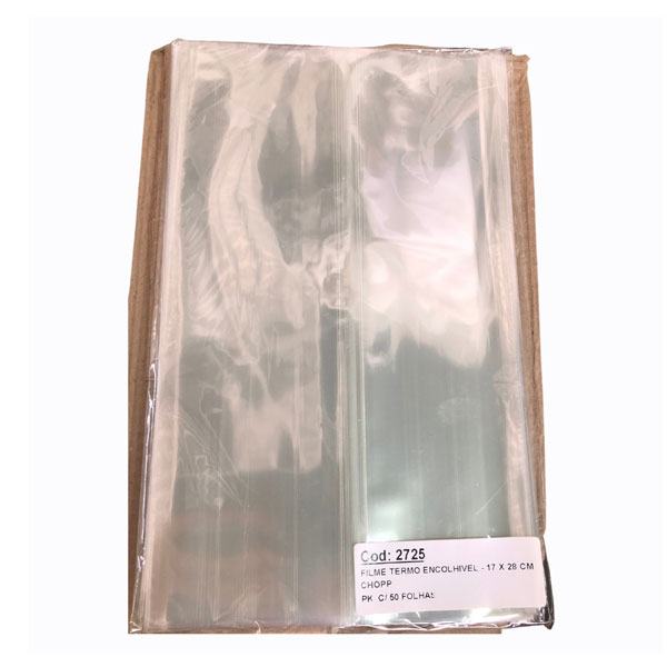Filme Termo Encolhivel Chopp 17x28cm - PCT 50