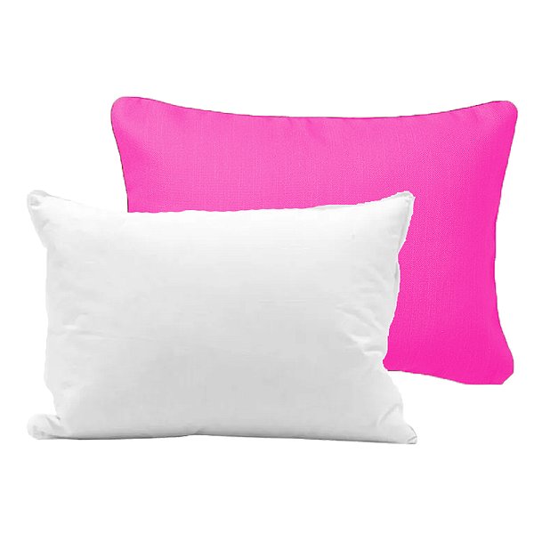 Almofada 30x40 cm com Enchimento Rosa para Sublimação