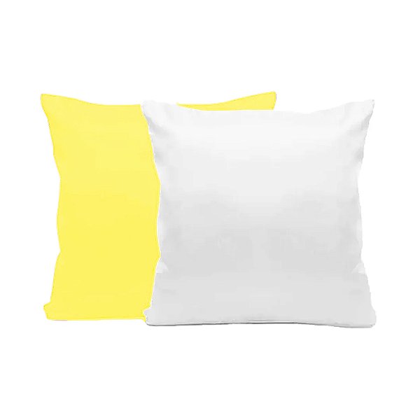 Almofada 30x30 cm com Enchimento Amarelo para Sublimação