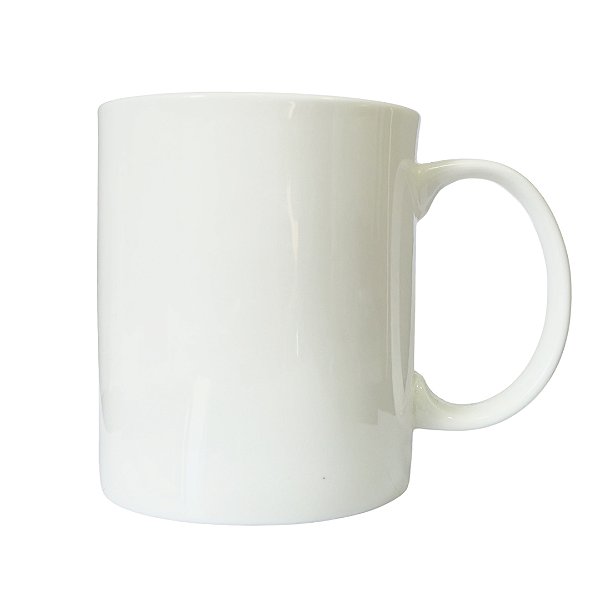 Caneca Porcelana Modelo Alça Gy Reta Branca para Sublimação | 325ml