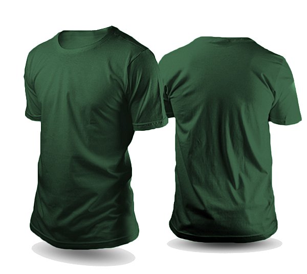 Camiseta de algodão verde Infantil 2 ao 16 (P/ OBM, DTF e Silk )