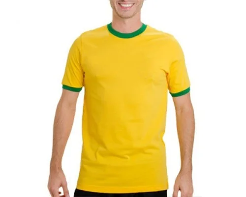Camiseta de Algodão do Brasil adulto P ao GG3 (P/ Sublimação)