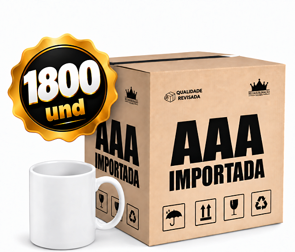 50 Caixas [1800un] Caneca Branca #3000 - 325ml