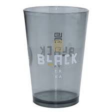 Copo Black Erva Plástico Grafite Fumê 350ml
