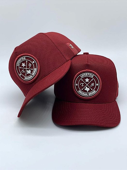 Boné Texas Style Original Brand Vinho Fechado