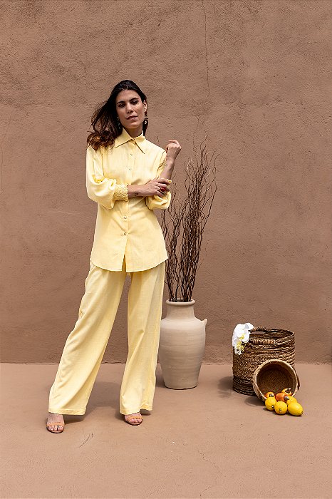 CALÇA GAIA RAYON VANILLA