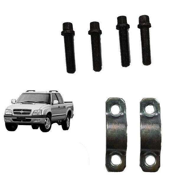 Abraçadeira da cruzeta do cardãn dianteiro da S10 4x4 até 11