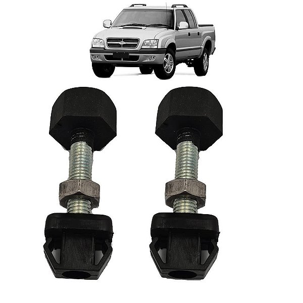 Par de batente do capô da S10 2001 a 2011