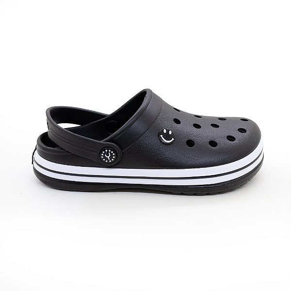 BABUCHE FAIXA BRANCA PRETO