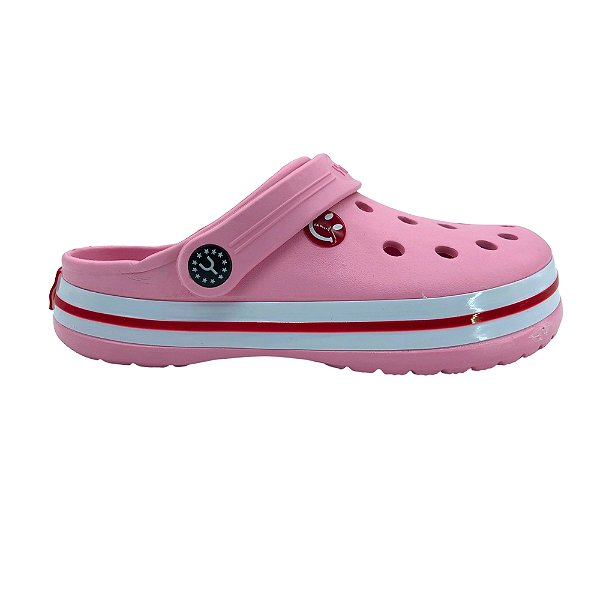BABUCHE FAIXA BRANCA ROSA