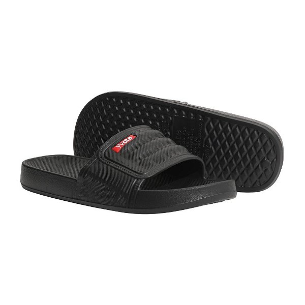 CHINELO SLIDE XADREZ PRETO