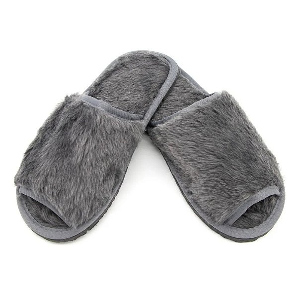 PANTUFA ABERTA CINZA