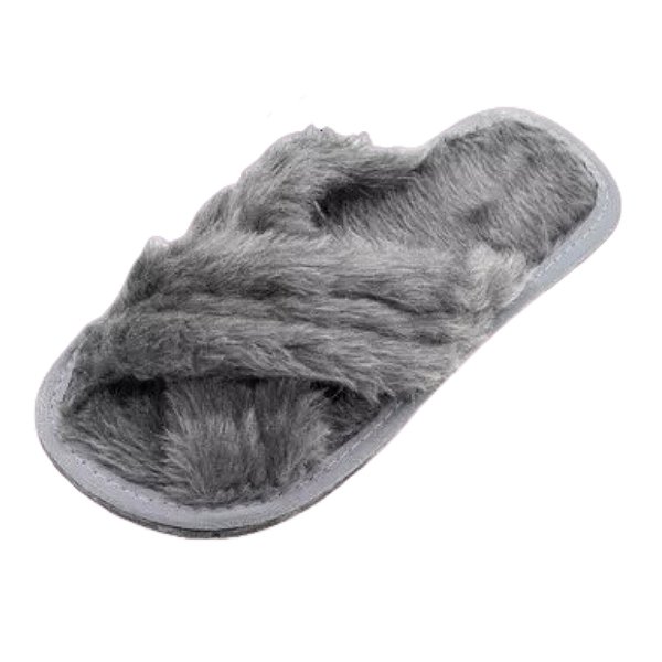 PANTUFA CRUZADA CINZA