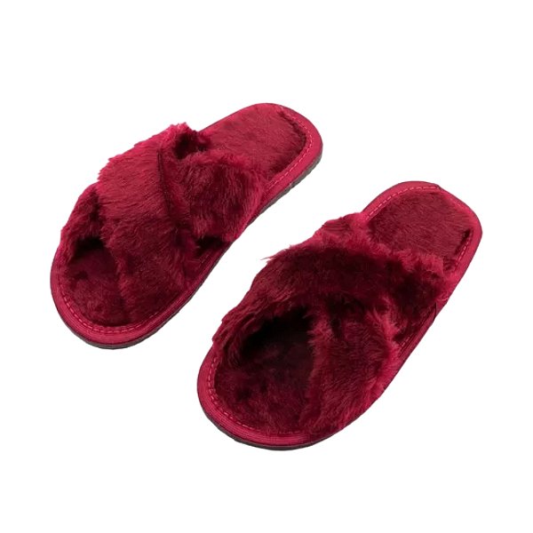 PANTUFA CRUZADA VERMELHO LUXO