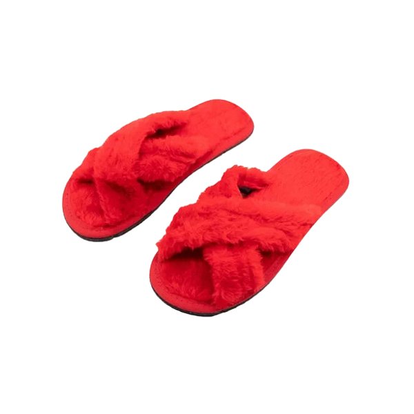 PANTUFA CRUZADA VERMELHO