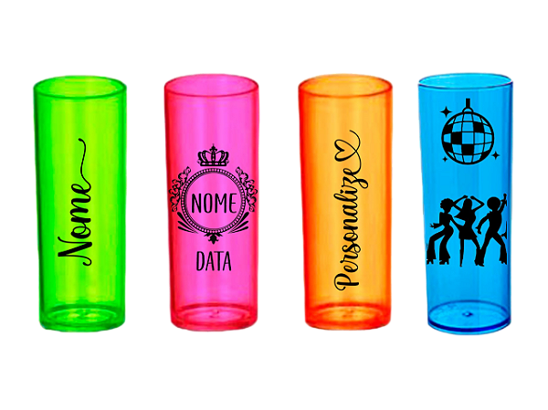 Copo LongDrink Festa Cores Neon