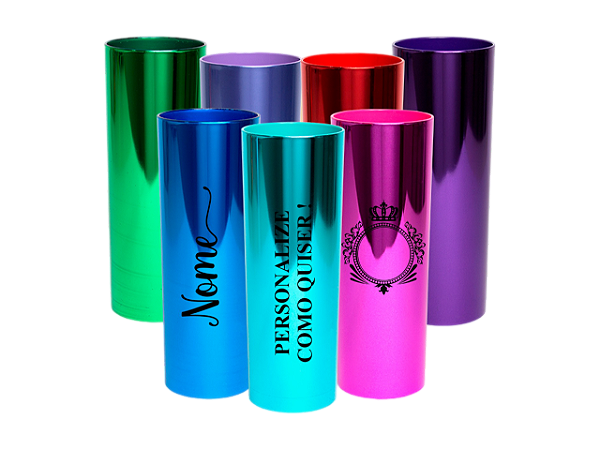Copos LongDrink Cores Metalicas