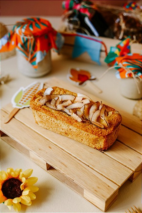 Bolo de Milho com Coco - Vegano, sem glúten, sem lácteos